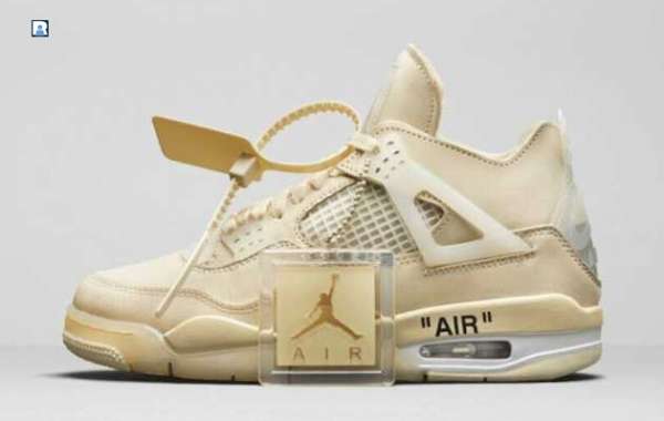 CV9388-100 Off-White x Air Jordan 4 Sail to release on July 25th